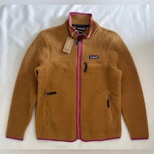 SOLD / Patagonia Women's Retro Pile Fleece Jacket Size S Nest Brown #22795